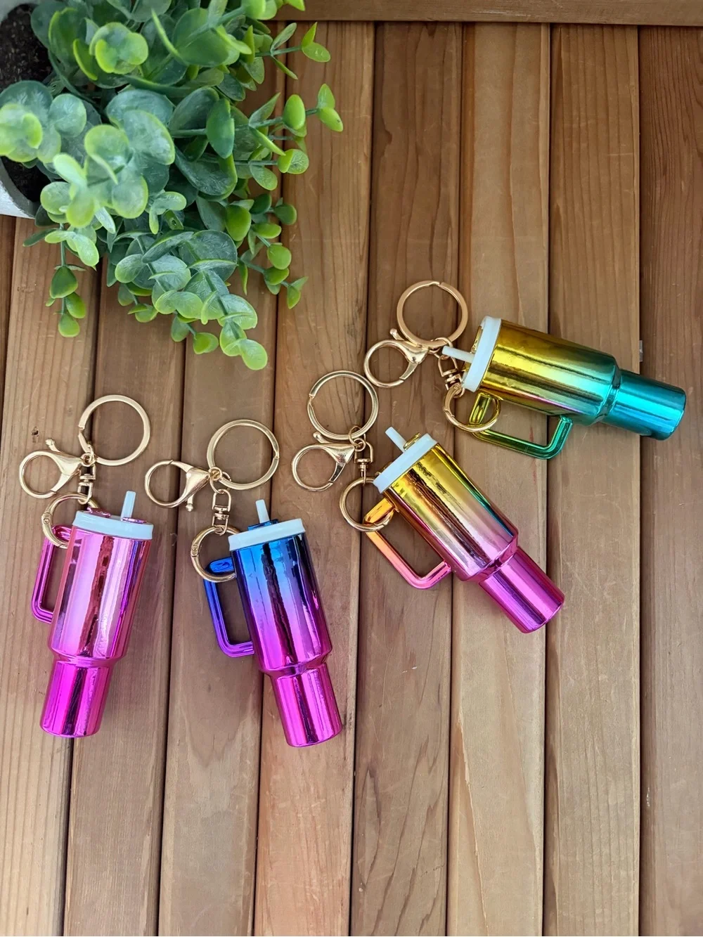 Mini Tumbler Lip Balm Keychain Charm: Choose (1) One